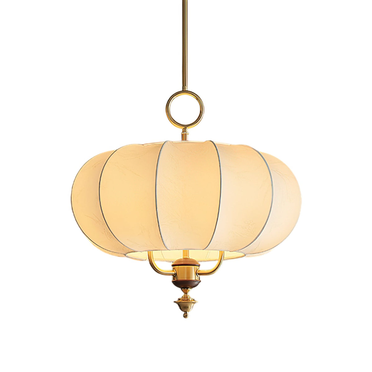 Florabelle Lantern Pendant Light – Modern Designer Ceiling Lamp with Wood Accent