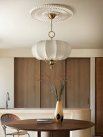 Florabelle Lantern Pendant Light – Modern Designer Ceiling Lamp with Wood Accent