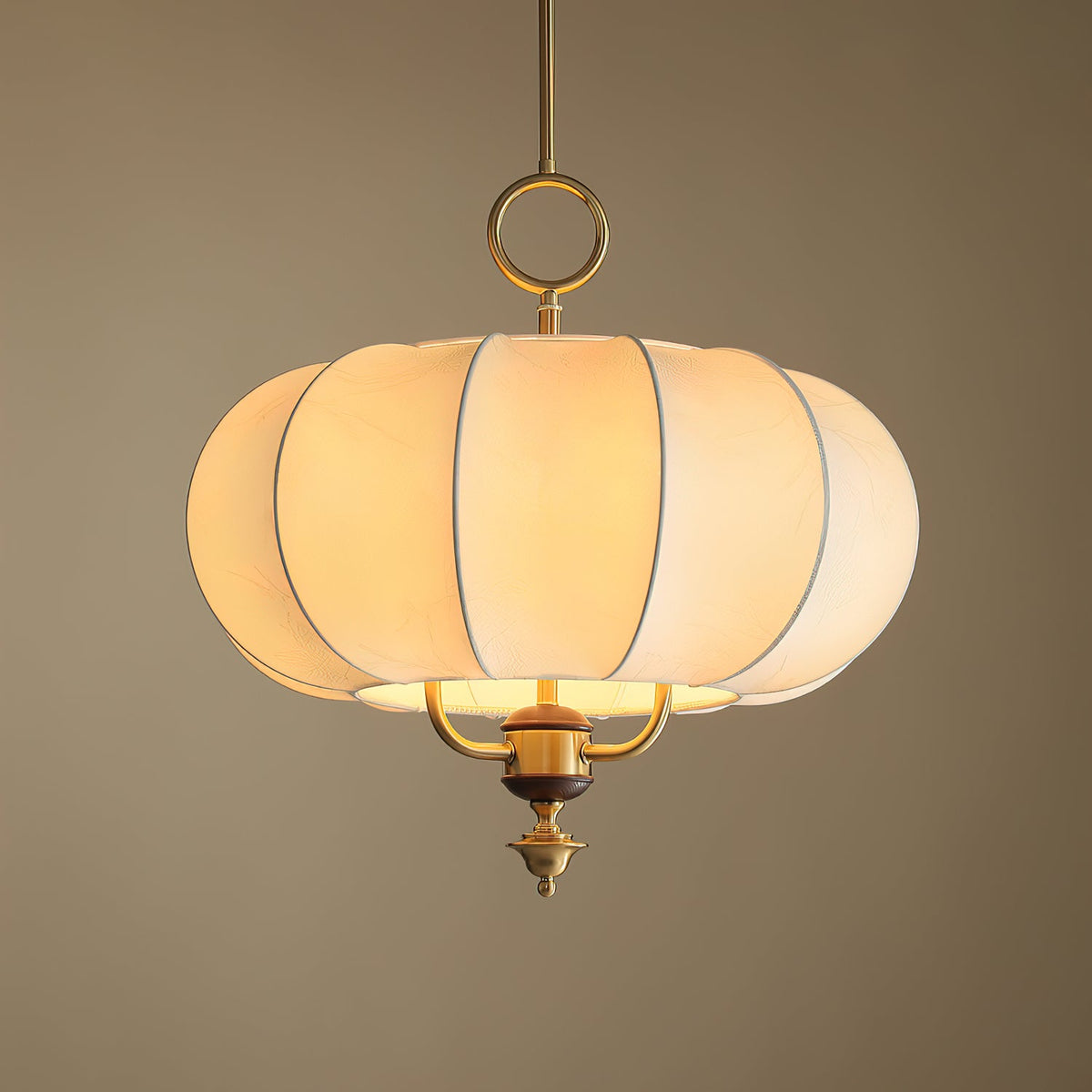 Florabelle Lantern Pendant Light – Modern Designer Ceiling Lamp with Wood Accent