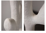 Florae Sculptural Floor Lamp – Hand-Textured Matte White, 79" Tall