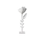 Florae Sculptural Floor Lamp – Hand-Textured Matte White, 79" Tall