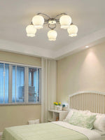 Floral Glass Ceiling Lamp
