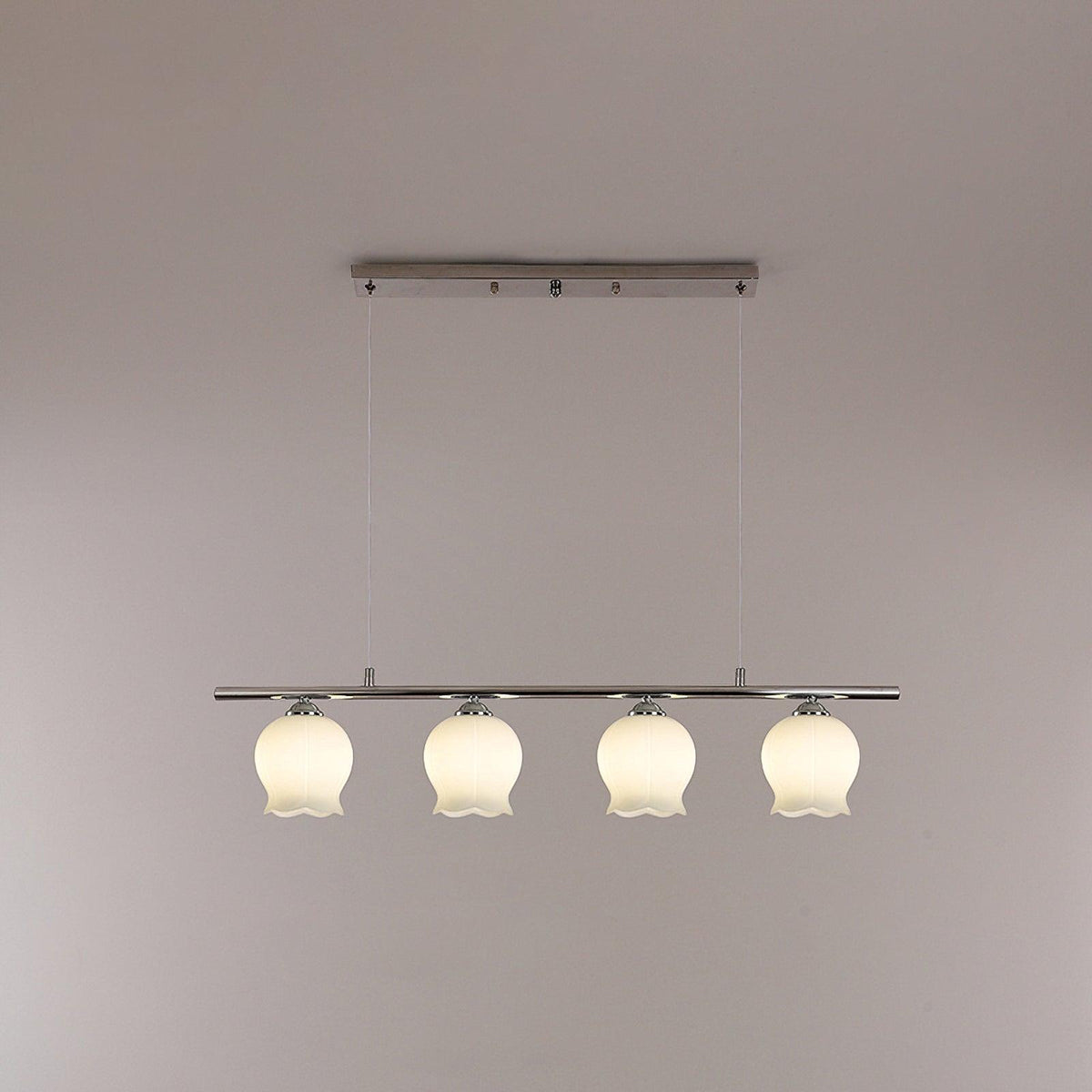 Floral Glass Pendant Light – Modern Designer Chandelier for Dining & Kitchen