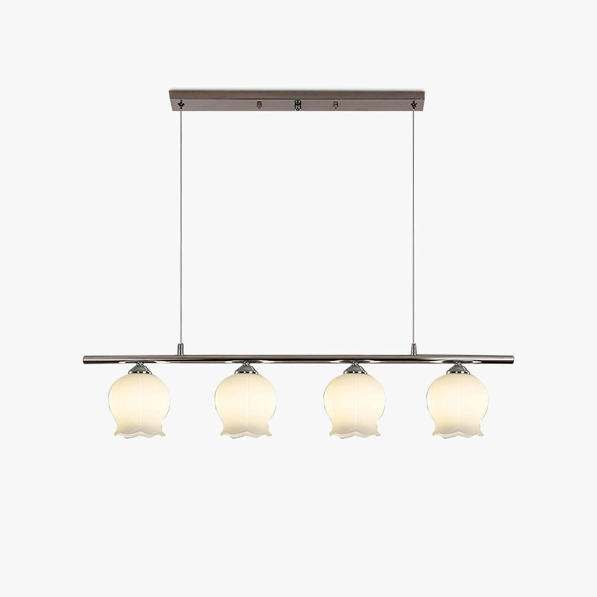 Floral Glass Pendant Light – Modern Designer Chandelier for Dining & Kitchen