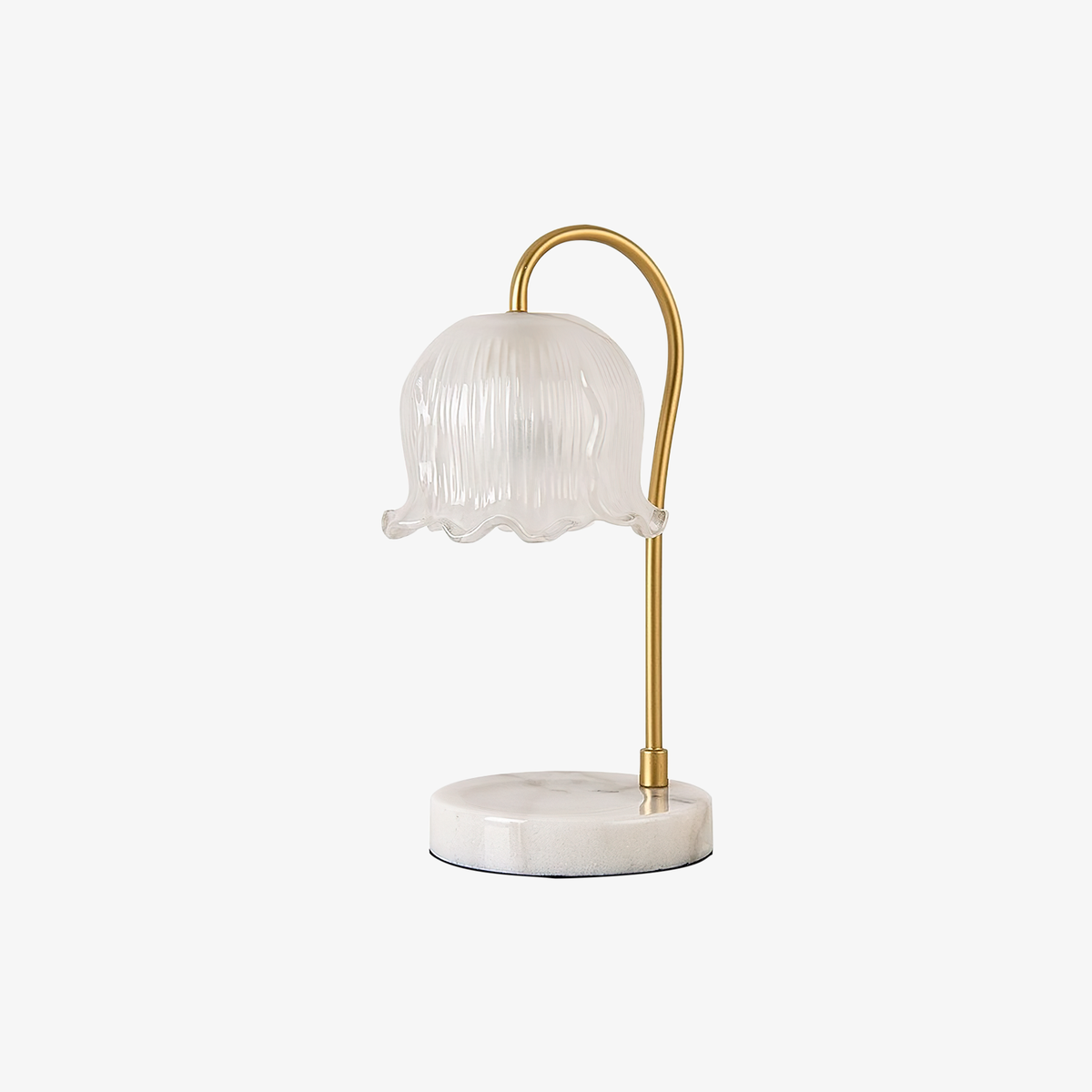 Floral Glass Table Lamp