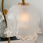 Floral Glass Table Lamp
