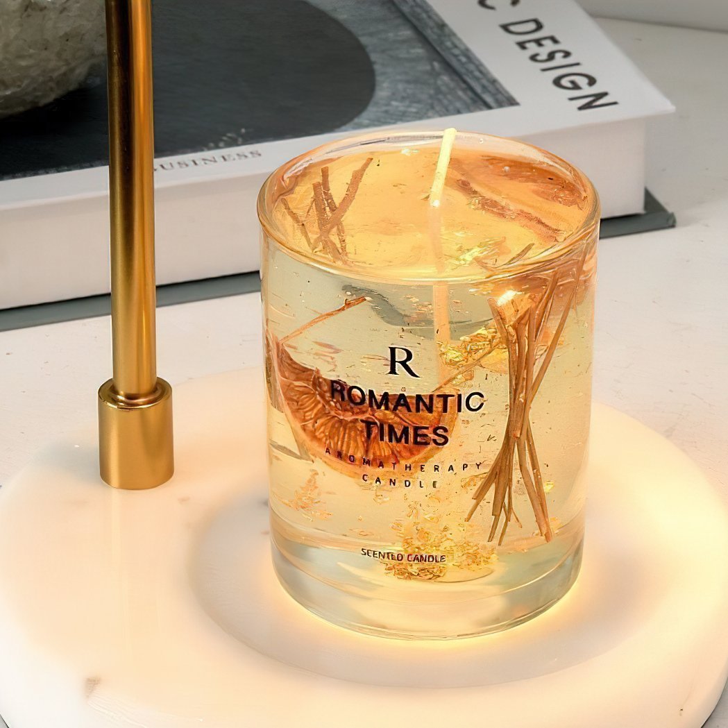 Floral Glass Table Lamp