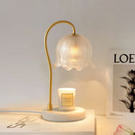 Floral Glass Table Lamp
