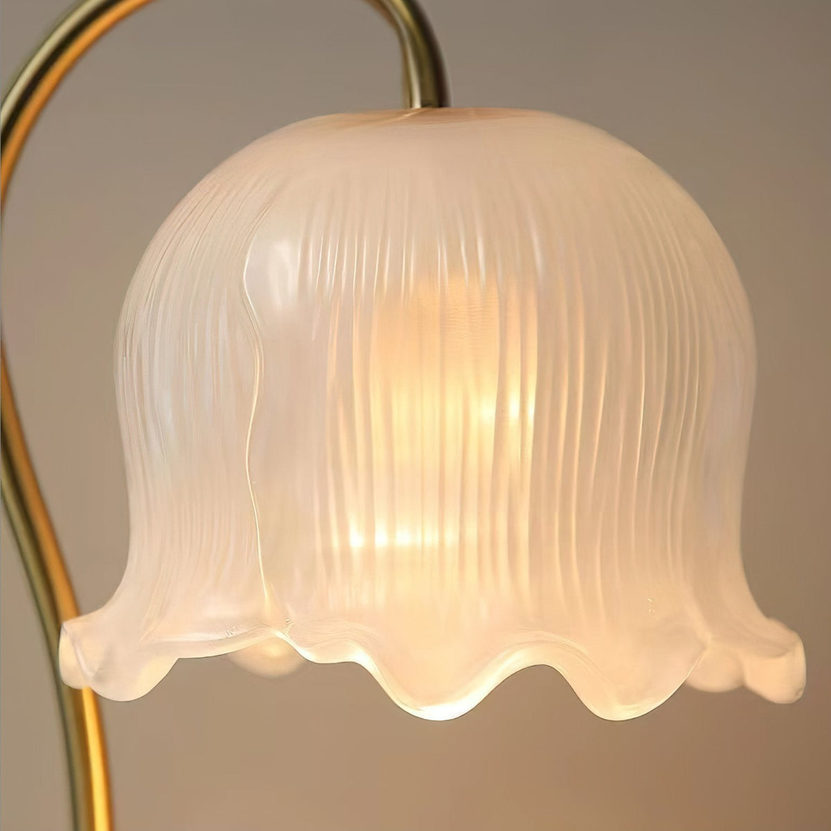 Floral Glass Table Lamp