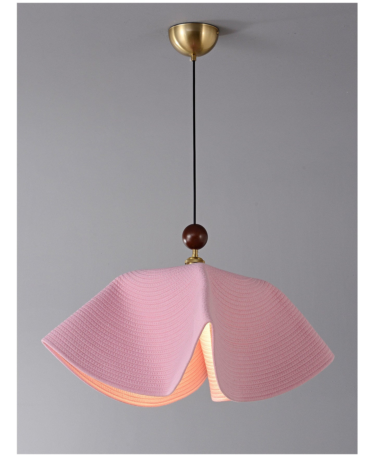 Floral Weave Pendant Light – Designer Woven Fabric Shade for Modern Interiors