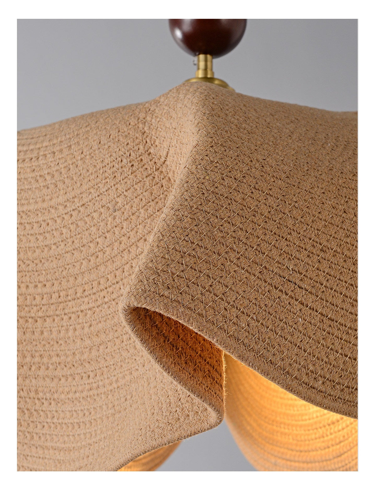 Floral Weave Pendant Light – Designer Woven Fabric Shade for Modern Interiors