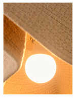 Floral Weave Pendant Light – Designer Woven Fabric Shade for Modern Interiors