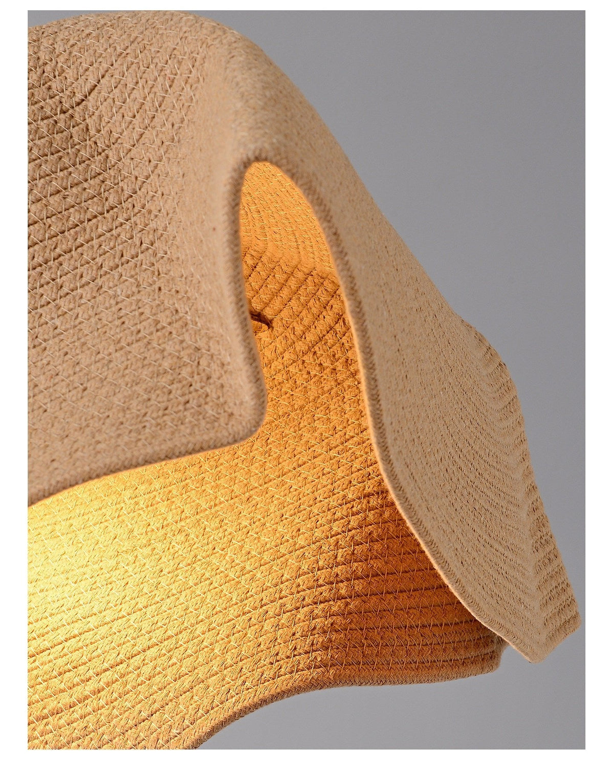 Floral Weave Pendant Light – Designer Woven Fabric Shade for Modern Interiors