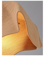 Floral Weave Pendant Light – Designer Woven Fabric Shade for Modern Interiors