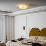 Floralis Ceiling Light – Designer Flush Mount with Fabric Shade