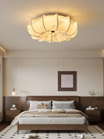 Floralis Ceiling Light – Designer Flush Mount with Fabric Shade