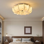Floralis Ceiling Light – Designer Flush Mount with Fabric Shade