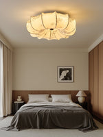 Floralis Ceiling Light – Designer Flush Mount with Fabric Shade