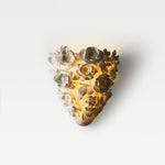 Floranza Ceramic Wall Sconce with Floral Relief – Modern LED Wall Light