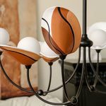 Florea Bloom Chandelier – Modern Glass and Metal Pendant Light for Dining and Living Spaces