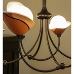 Florea Bloom Chandelier – Modern Glass and Metal Pendant Light for Dining and Living Spaces