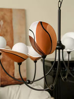 Florea Bloom Chandelier – Modern Glass and Metal Pendant Light for Dining and Living Spaces