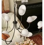 Florea Bloom Chandelier – Modern Glass and Metal Pendant Light for Dining and Living Spaces
