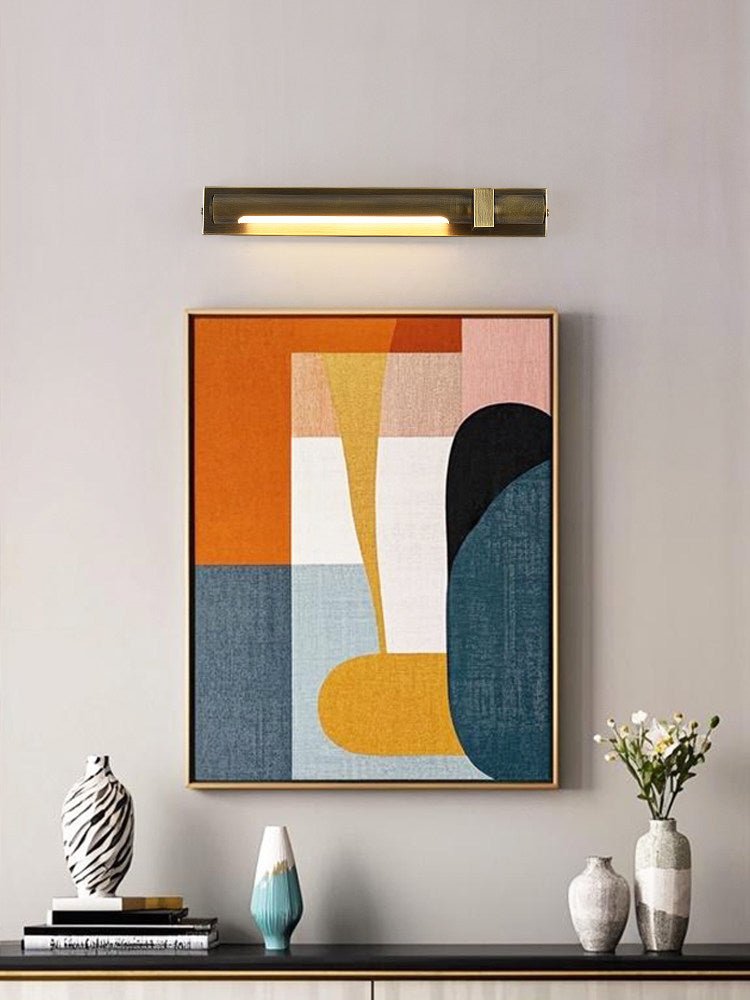 Emmett LED Wall Sconce – Modern Brass Linear Wall Light for Bedroom & Living Room