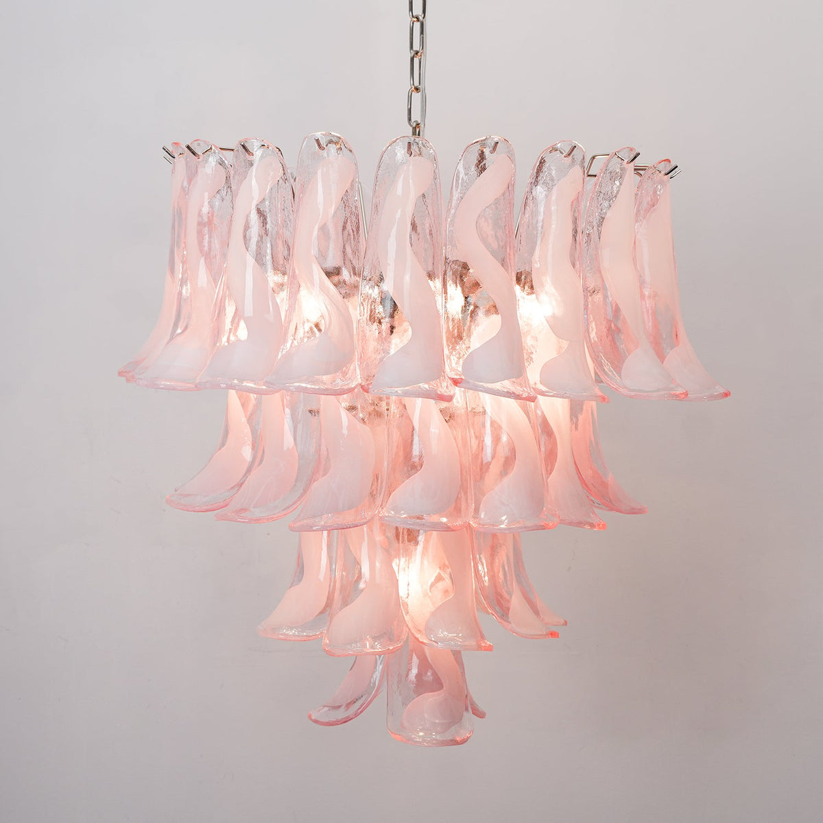 Florentine Lily Glass Chandelier – Handcrafted Murano-Style Pendant Light