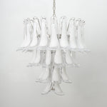 Florentine Lily Glass Chandelier – Handcrafted Murano-Style Pendant Light