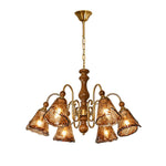 Florenzia Petal Glass Chandelier for Dining Room and Living Room