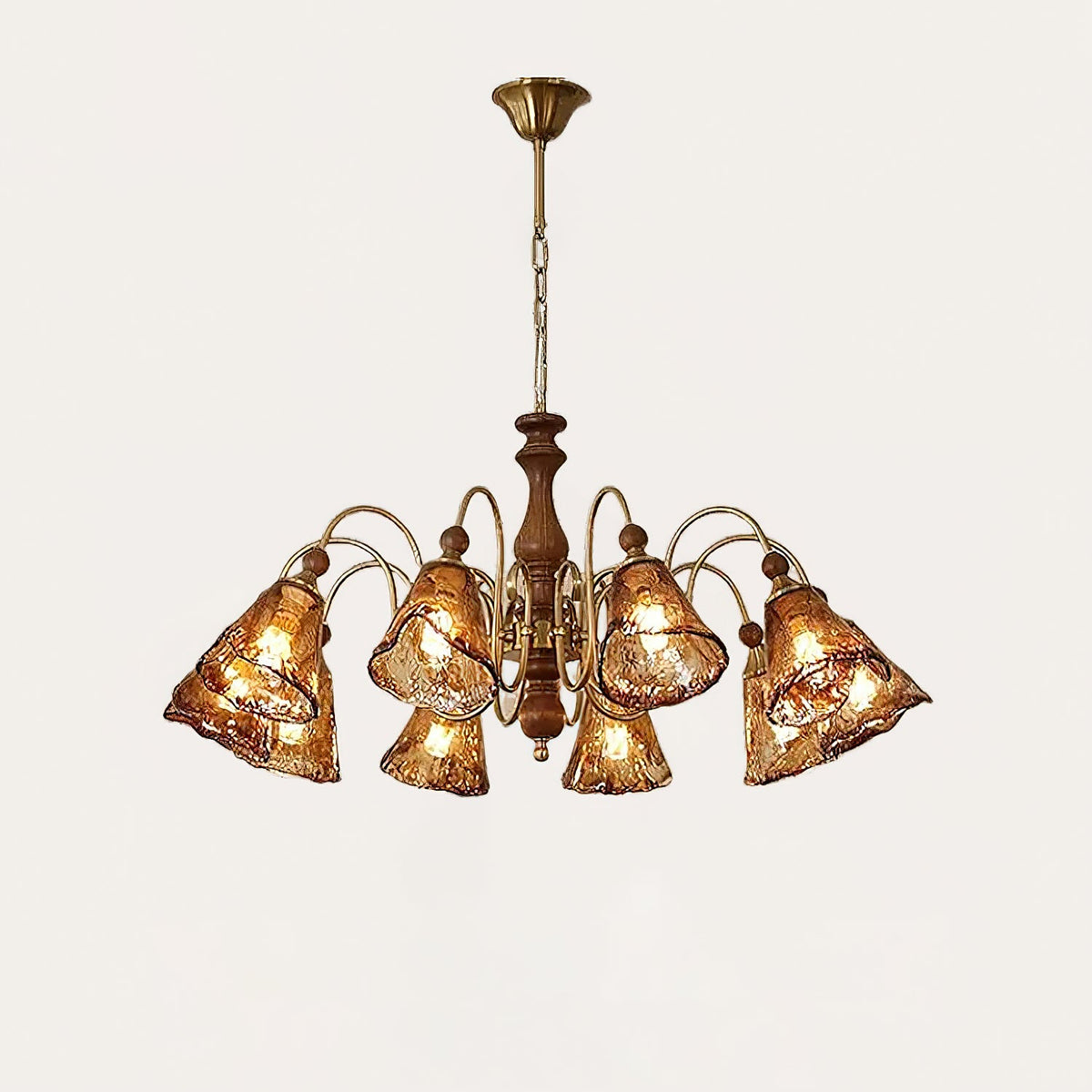 Florenzia Petal Glass Chandelier for Dining Room and Living Room