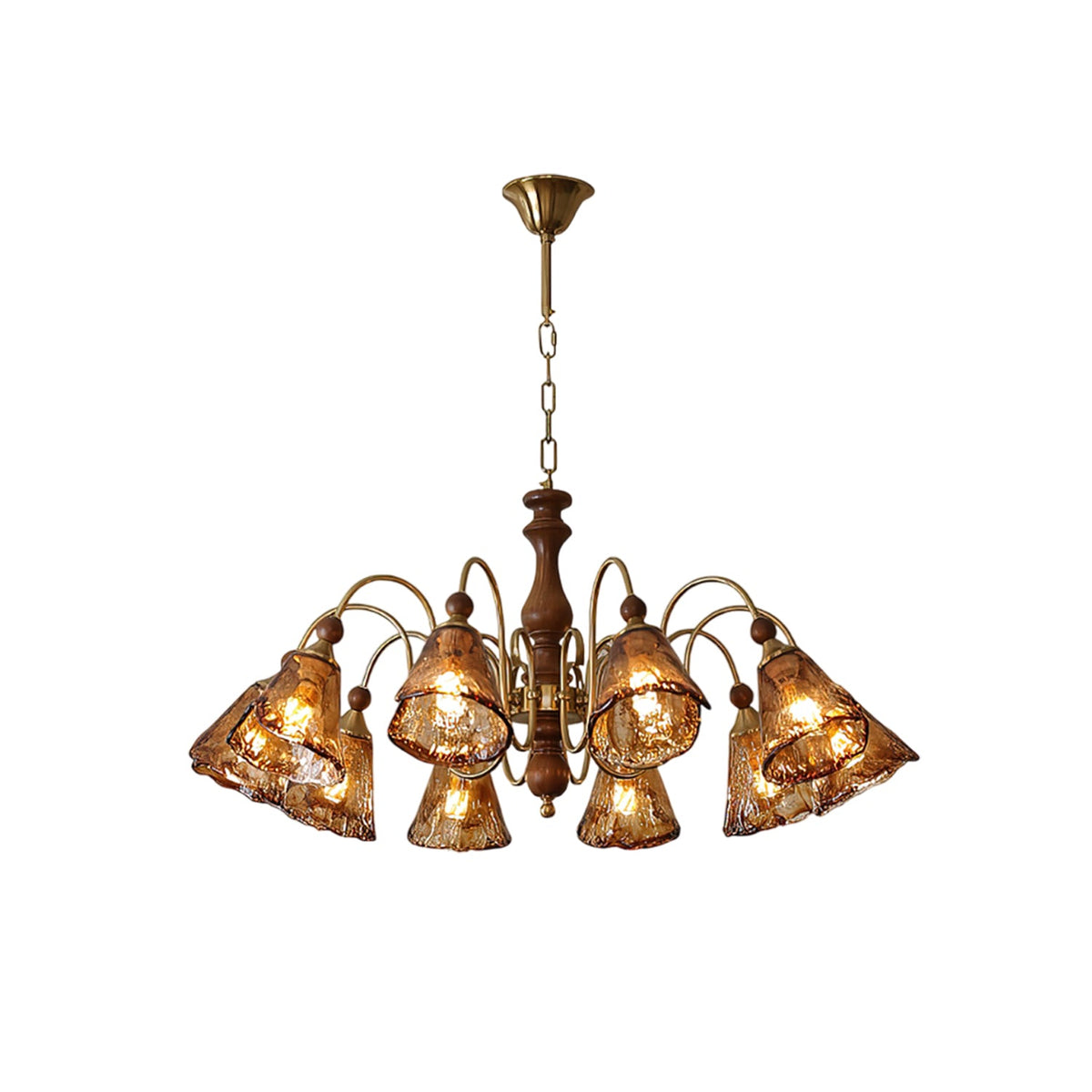 Florenzia Petal Glass Chandelier for Dining Room and Living Room
