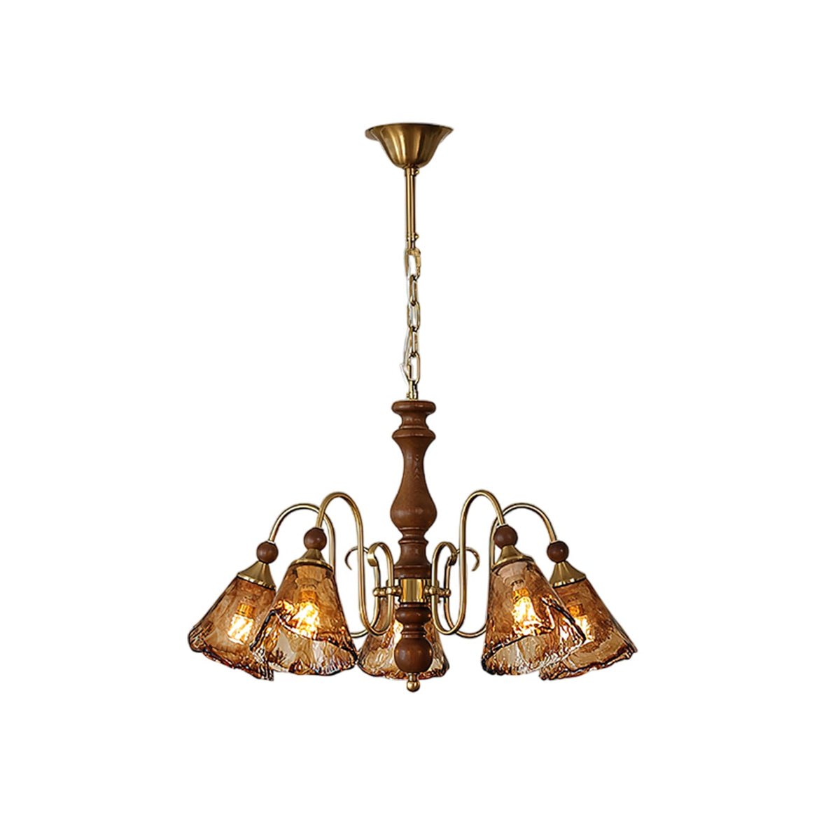 Florenzia Petal Glass Chandelier for Dining Room and Living Room