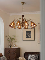 Florenzia Petal Glass Chandelier for Dining Room and Living Room