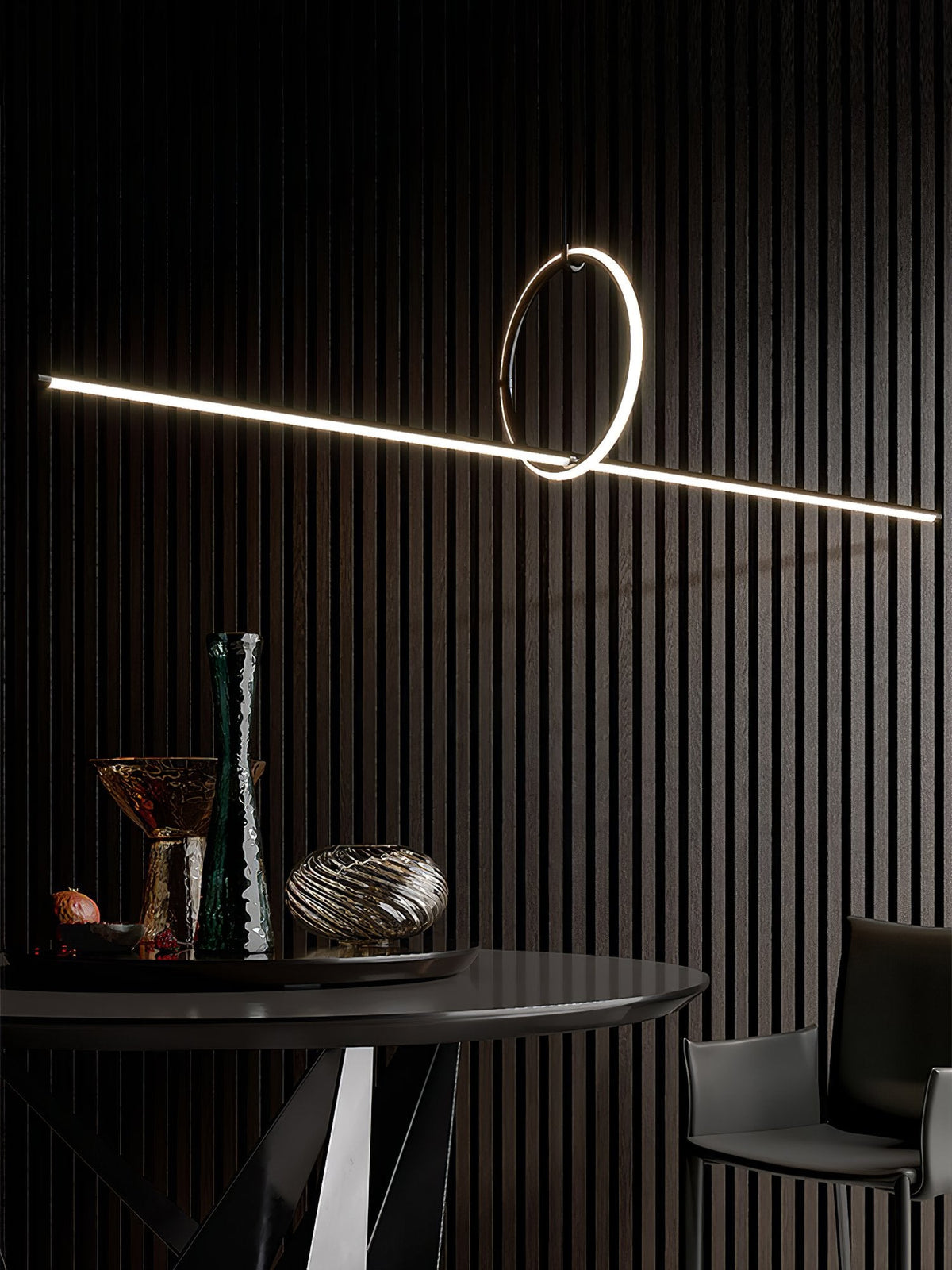 Geometric Linear Pendant Light