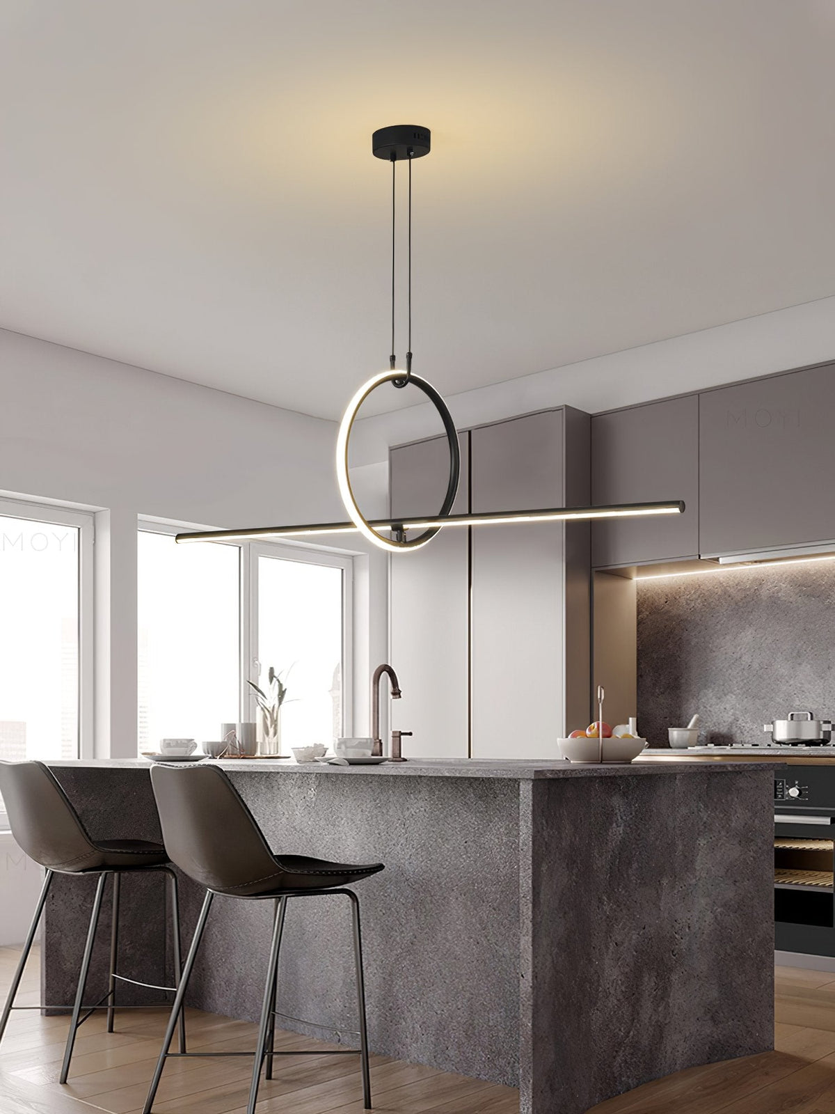 Geometric Linear Pendant Light