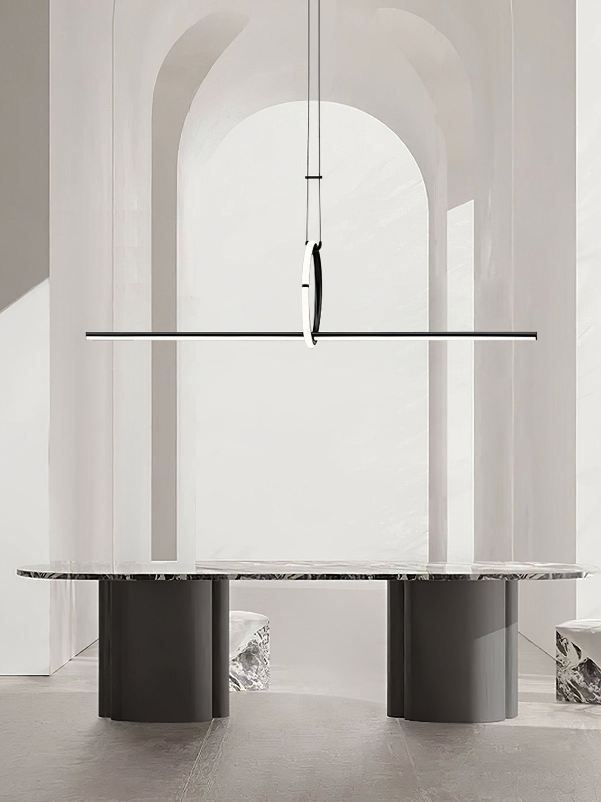 Geometric Linear Pendant Light
