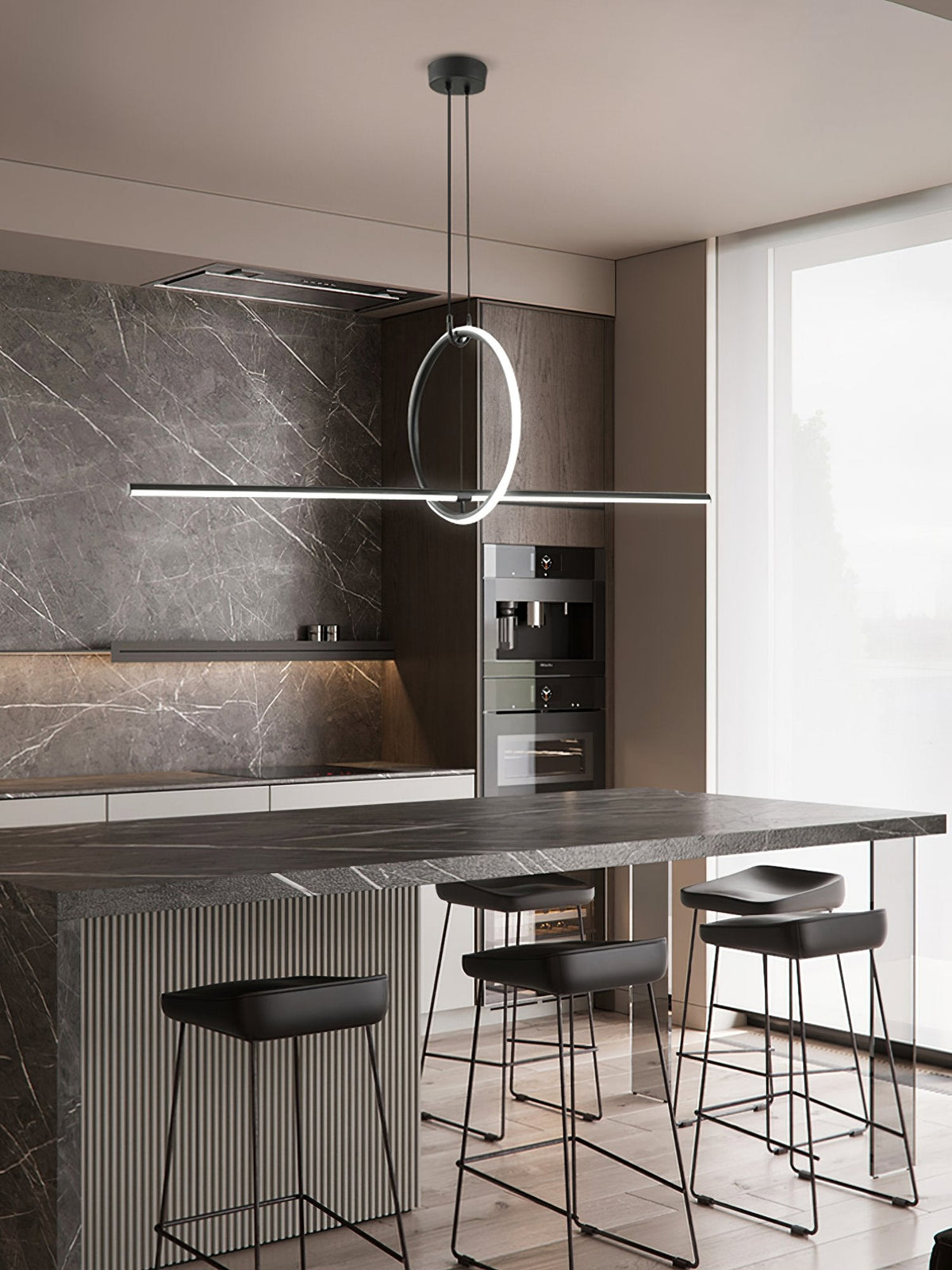 Geometric Linear Pendant Light