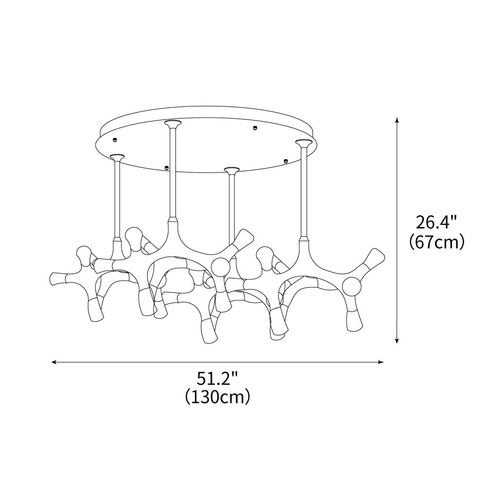 flower-bone-chandelier
