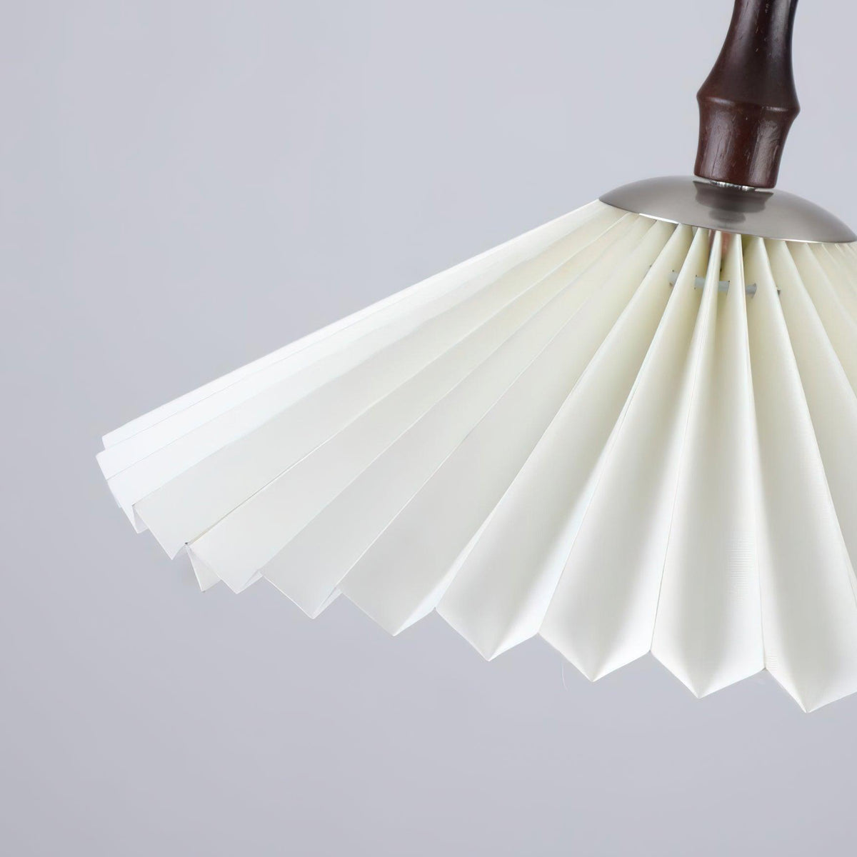 Blossom Paper Pendant Light with Wood and Iron Accents