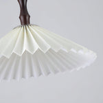 Blossom Paper Pendant Light with Wood and Iron Accents