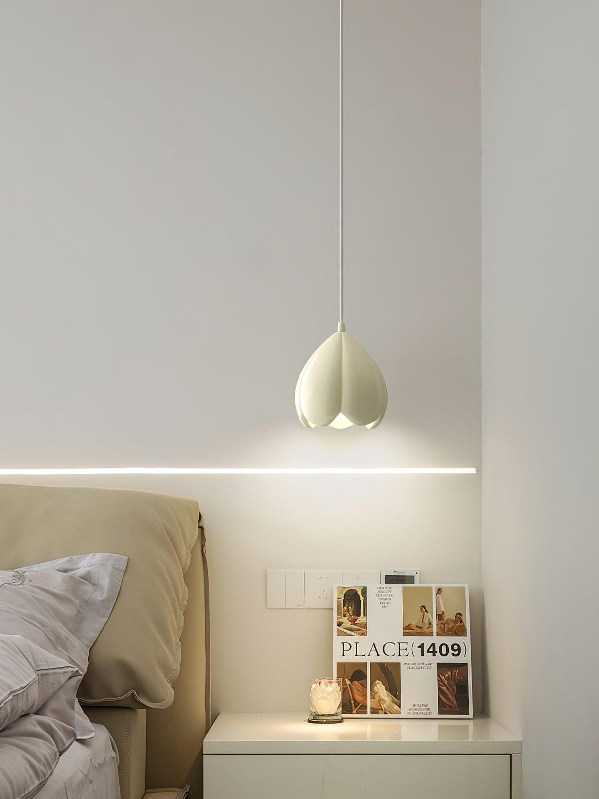 Flower Bud Pendant Light – Modern Minimalist Ceiling Lamp for Bedroom, Dining Room, Kitchen