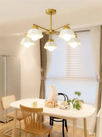 flower-shade-brass-chandelier