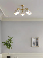 flower-shade-brass-chandelier