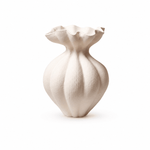 Fluted Bloom Ceramic Vase – Hand-Thrown Stoneware Sculptural Vessel