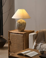 Fluted Ceramic Table Lamp