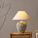 Fluted Ceramic Table Lamp