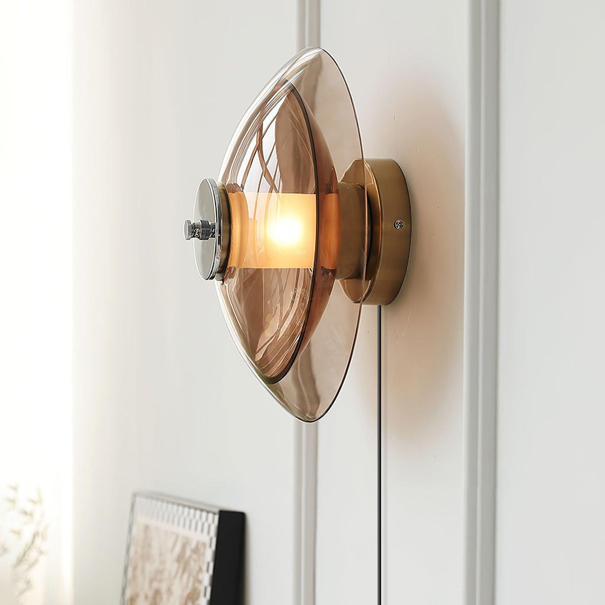 Flying Saucer Plug In Wall Light