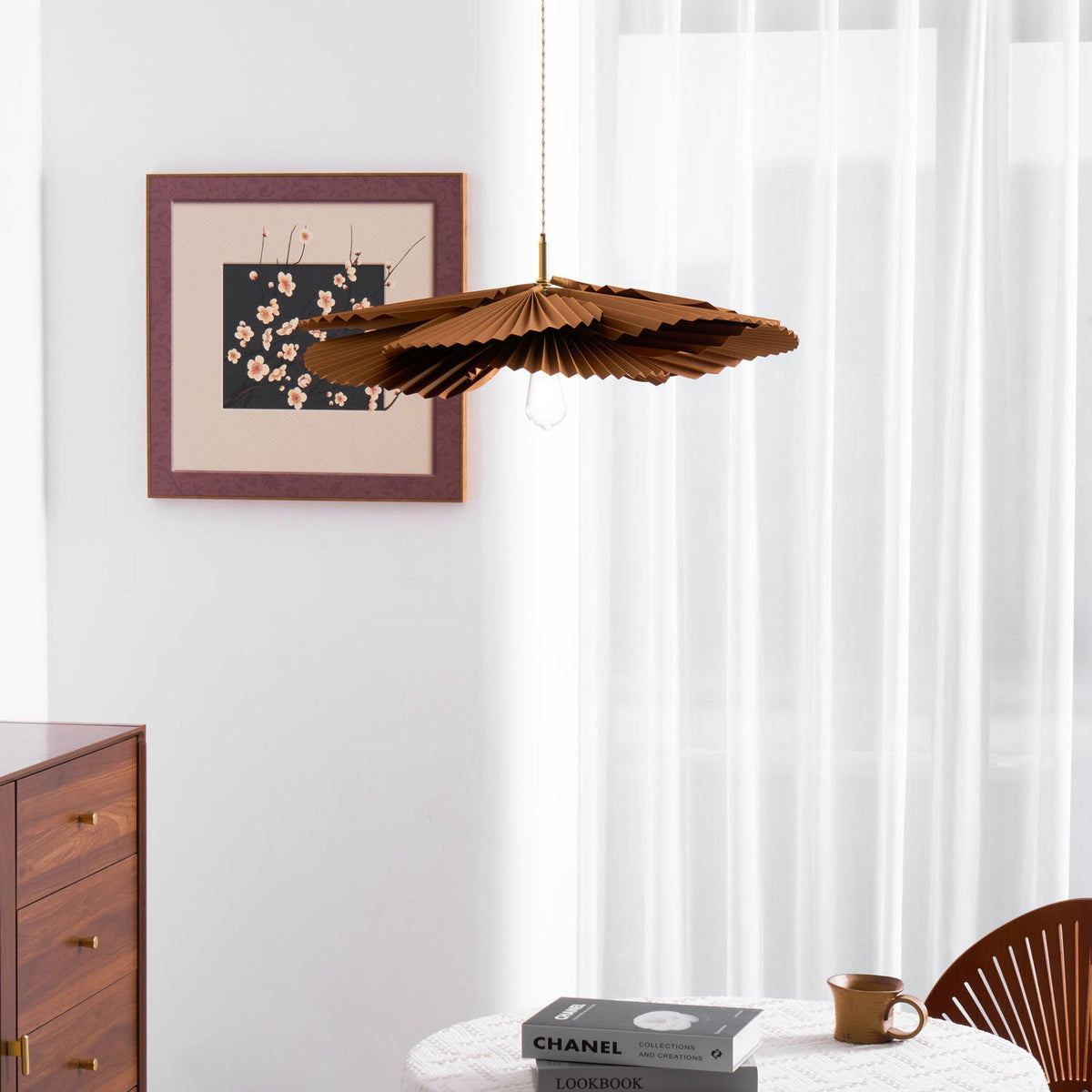 folded-leaf-lotus-chandelier